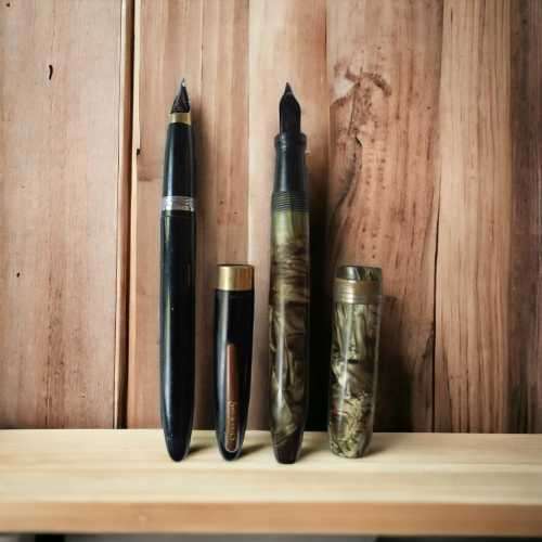 Rare vintage collectors Sheaffers USA & Arnold Deluxe Fine USA fountain pens