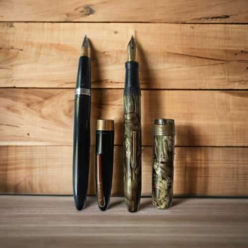 Rare vintage collectors Sheaffers USA & Arnold Deluxe Fine USA fountain pens