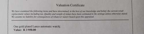 Stunning Vintage Collectors Lanco automatic gents watch value R3950.00