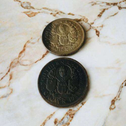 Valuable Rare Vintage Collectors Rhodesian 1953 Crowns