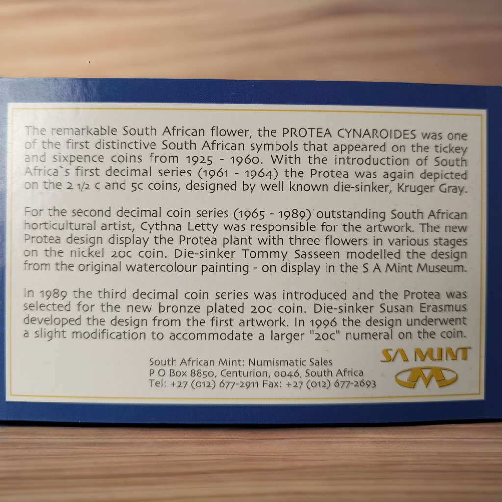 Collectors 1998 South African Coin proof set with SA Mint case