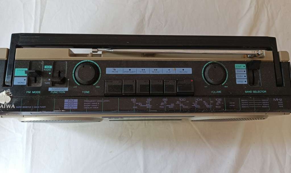 Collectors vintage Aiwa Radio Cassette recorder