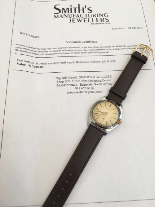 !!! Antique W.Hinds 22 Years Service Watch!!! DONT MISS OUT!!!