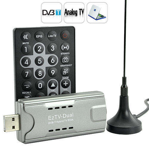Analog TV and Digital TV USB Dongle - TV on Your PC  ,FM tuner