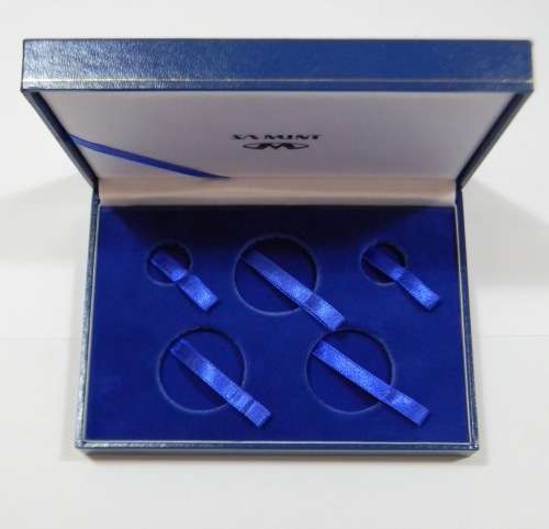 Empty SA Mint Box for 2007 Protea 5 Coin MAndela / de Klerk Proof set