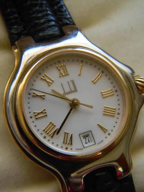 Superb Vintage Ladies Alfred Dunhill Wrist Watch - Pristine UnWorn - Box and Papers!
