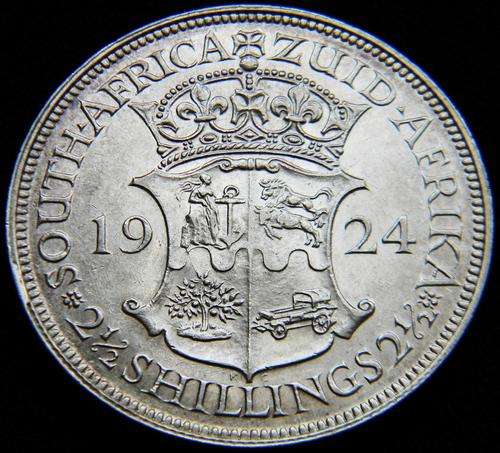 Union of SA - 1924 Silver Half Crown - Superb Lustrous UNC Beauty!