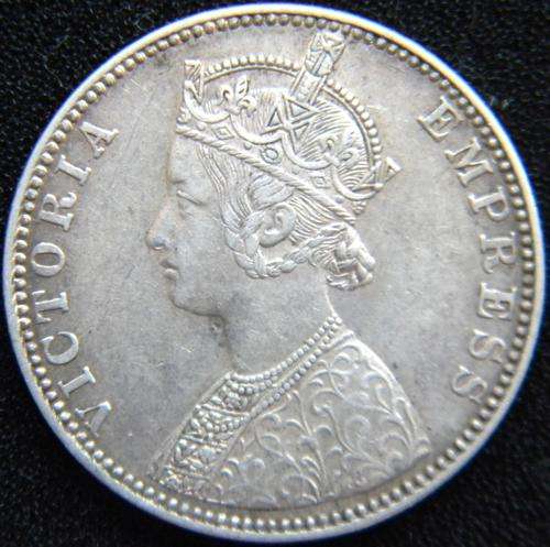 British India Victoria Silver Rupee 1889 - Stunning Grade