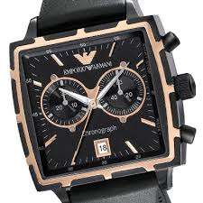 *R5899* Men's Emporio ArmaniI AR0595 QUARTZ CHRONOGRAPH RUBBER BAND - Brand New & Fast Shipping !