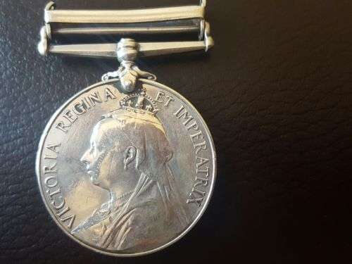 General Service medal awarded to Private W T Hodgman for service in Bechuanaland 1896 to 1897