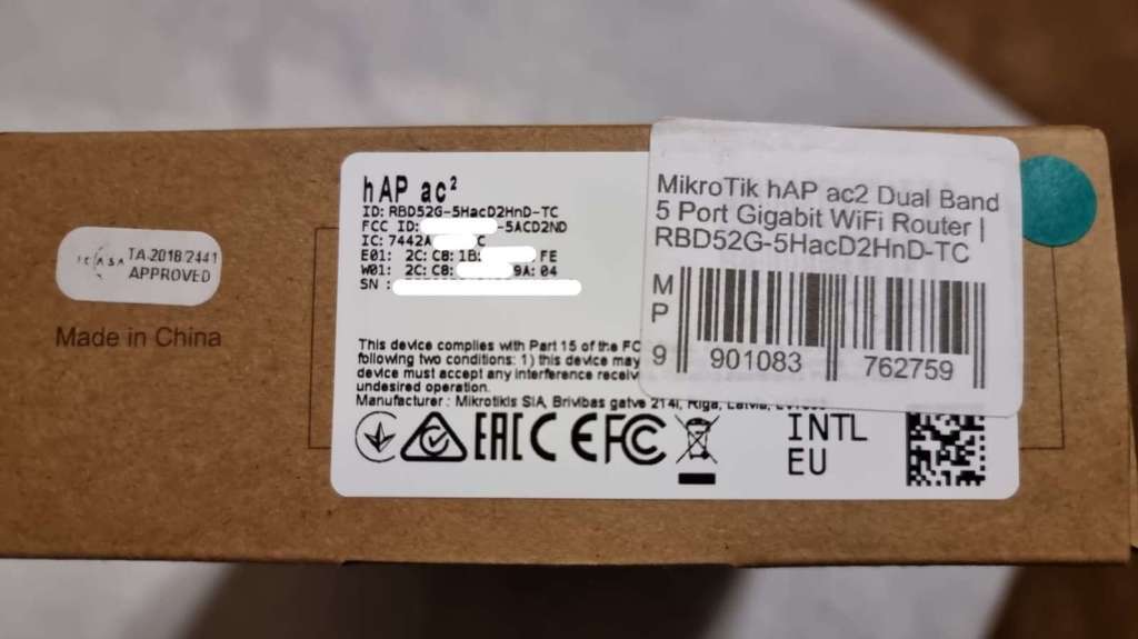 MikroTik hAP ac2 5 Port Gigabit 1200Mbps WiFi 5 Router | RBD52G-5HacD2HnD-TC