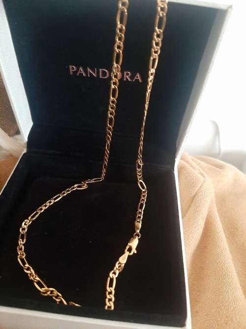 9CT GOLD SOLID FIGARO CHAIN