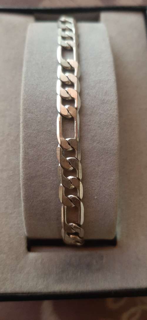 STERLING SILVER THICK MEN`S BRACELET
