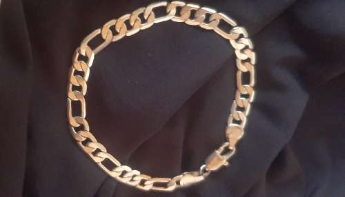 STERLING SILVER THICK MEN`S BRACELET