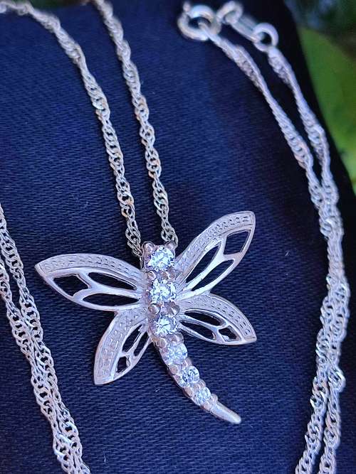 STERLING SILVER DRAGONFLY SET