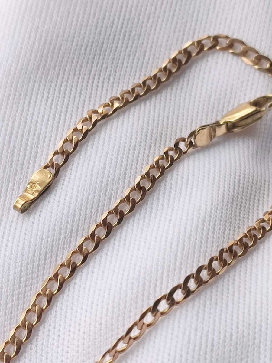 9CT YELLOW GOLD ANKLET