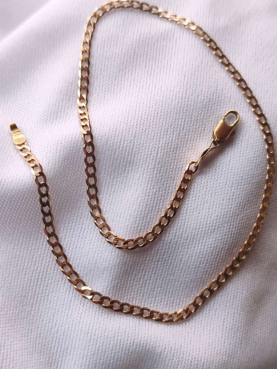 9CT YELLOW GOLD ANKLET