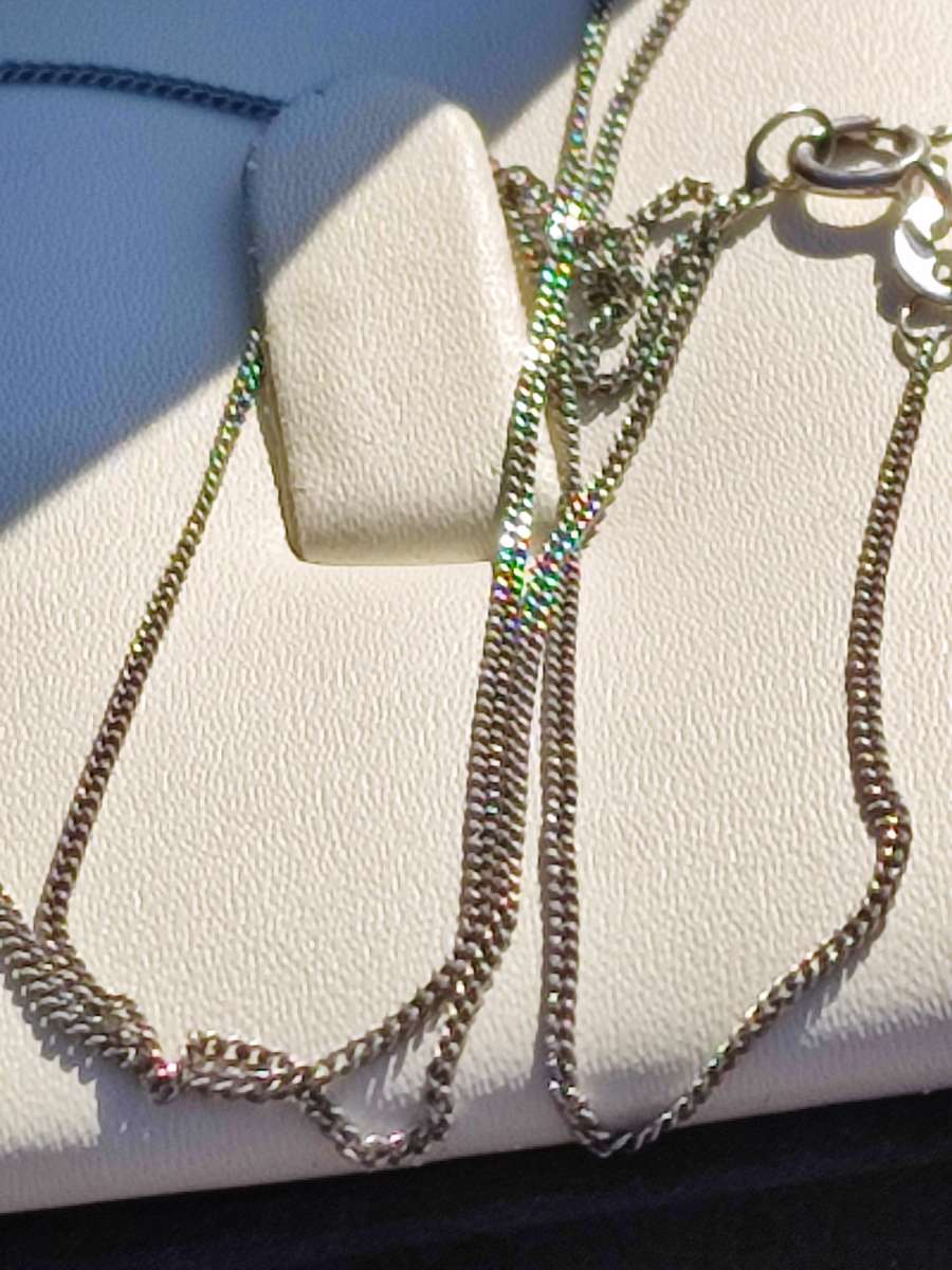 9ct White Gold Vintage Chain