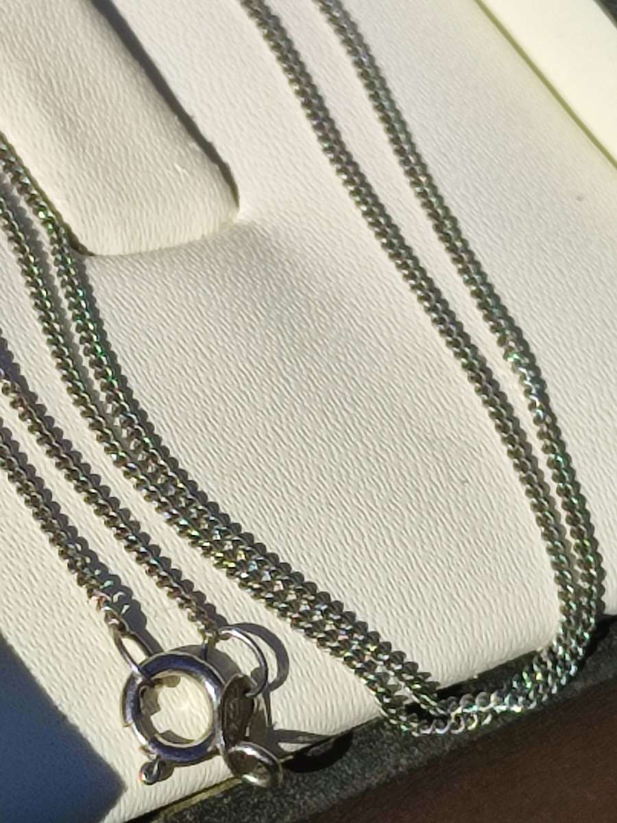 9ct White Gold Vintage Chain