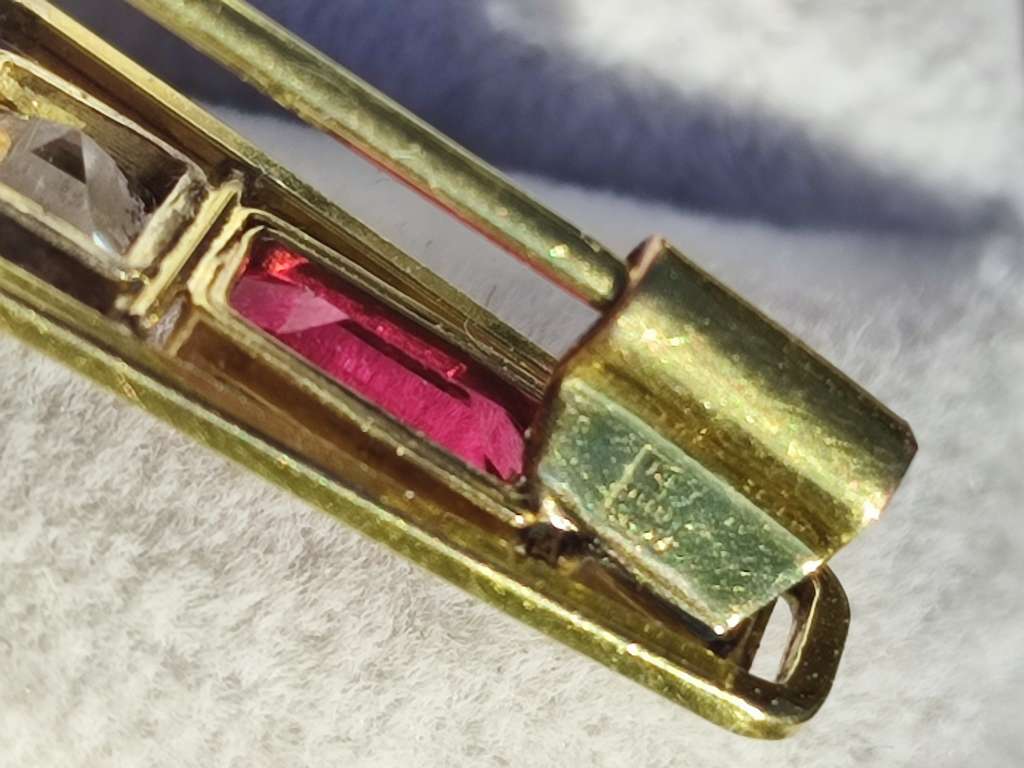 Vintage Designer Rolled Gold Brooch