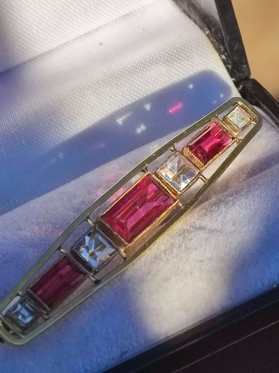 Vintage Designer Rolled Gold Brooch