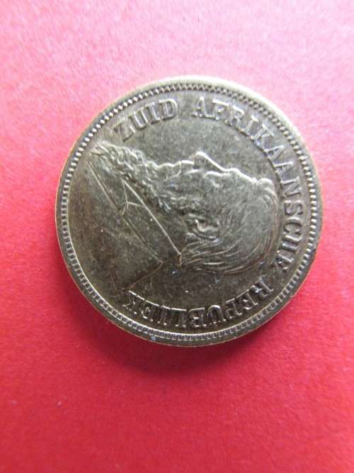 1894 ZAR PAUL KRUGER GOLD HALF POND - LOW MINTAGE 37107