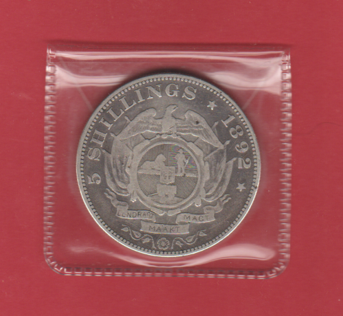 1892 Z.A.R FIVE SHILLING SS