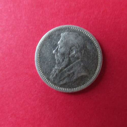 1892 PAUL KRUGER Z.A.R SILVER THREEPENCE
