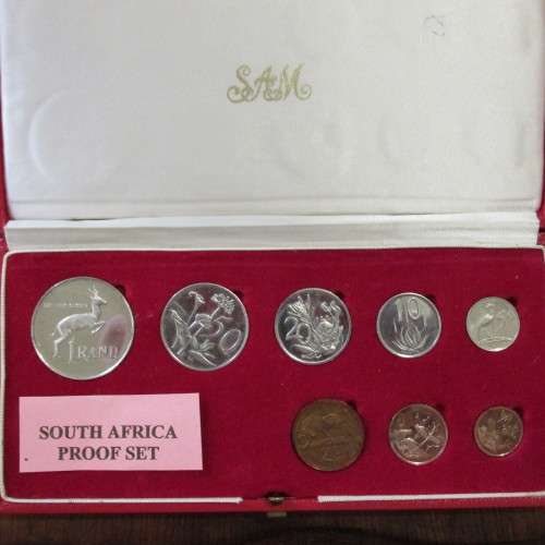 LUSTROUS 5 EARLY 2ND DECIMAL PROOF SETS - 1966-1970 - NO GOLD