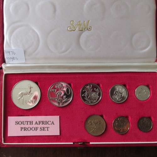 6 S.A. PROOF SETS 1975-1980 - EXCELLENT CONDITION - 1/2CENT - SILVER RAND - NO GOLD