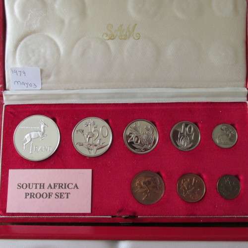 6 S.A. PROOF SETS 1975-1980 - EXCELLENT CONDITION - 1/2CENT - SILVER RAND - NO GOLD