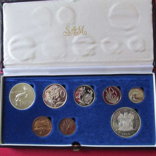1984 S.A. PROOF SET WITH NICKLE AND SILVER RAND