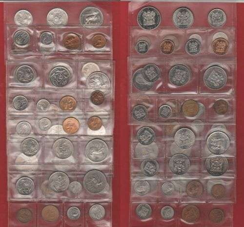 7 UNCIRCULATED MINT PACKS SEALED BY S.A. MINT 1981-1987
