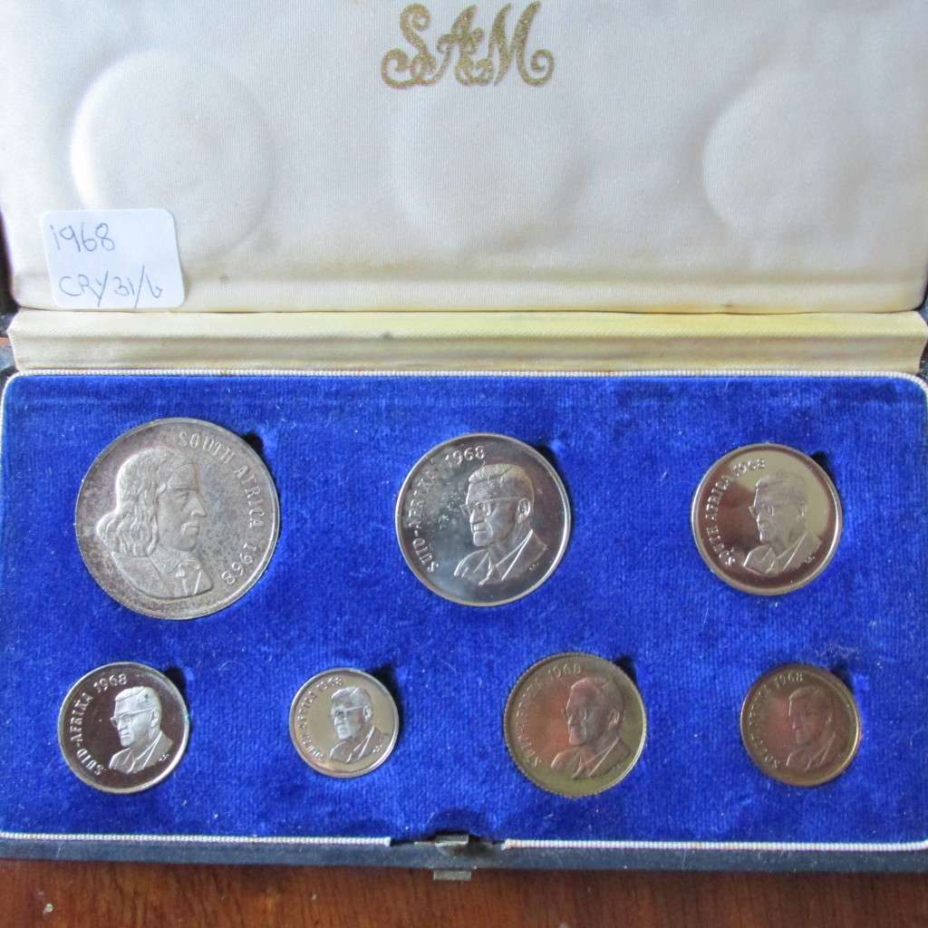 1968 S.A. SHORT PROOF SET - 1 CENT - SILVER RAND