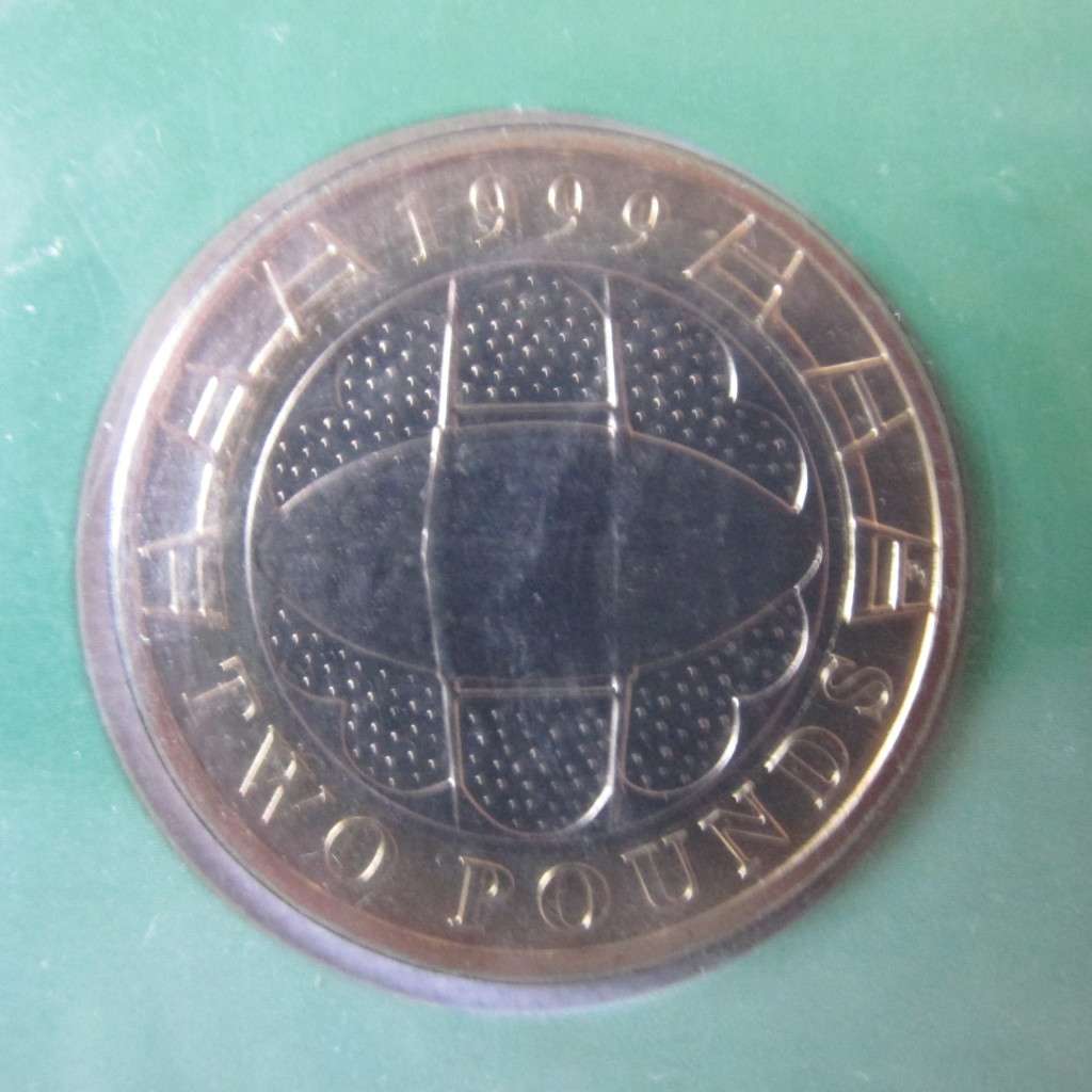 RUGBY WORLD CUP 1999 £2 - BRILLIANT UNCIRCULATED