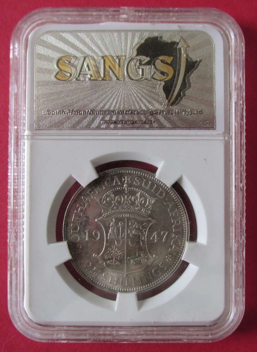 1947 PROOF SILVER 1/2 CROWN PF64