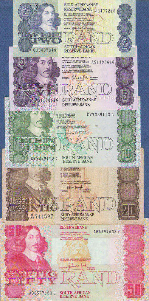 GPC de KOCK 3RD ISSUE BANKNOTES X 5