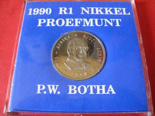 1990 PROOF RAND P.W. BOTHA - ENCASED