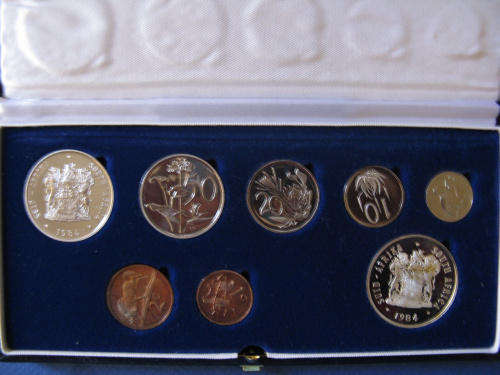 1984 SHORT PROOF SET WITH NICKEL AND SILVER RAND