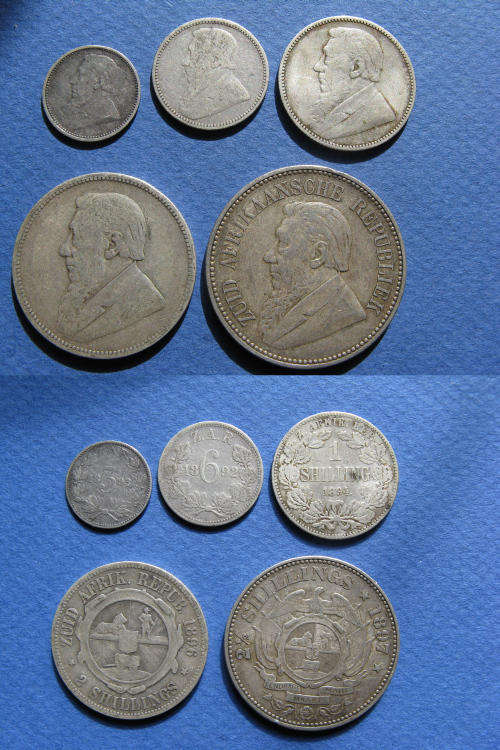 ZAR SET OF COINS TICKEY - HALFCROWN