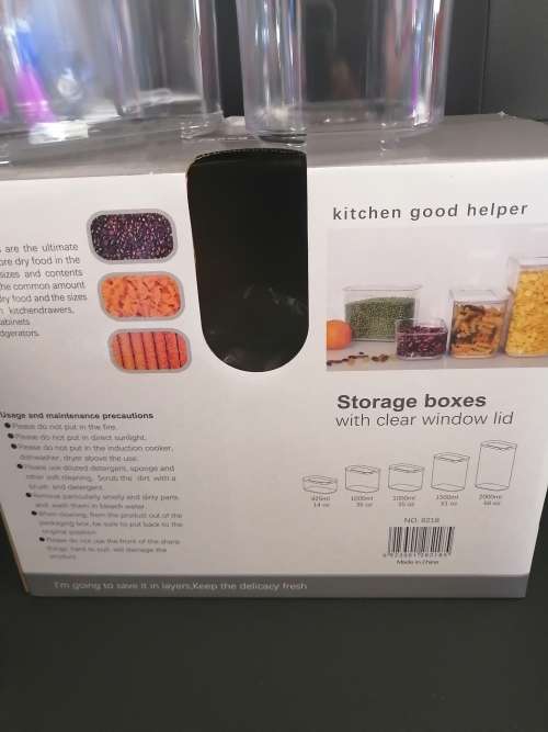 5pc Storage Container Set - Window Lid