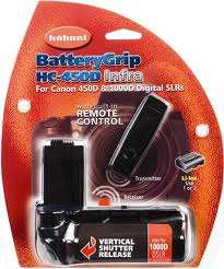 Canon 450D & 1000D Hahnel batterygrip + remote set