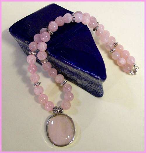 Rose Quartz Necklace  *  Heart Chakra stone