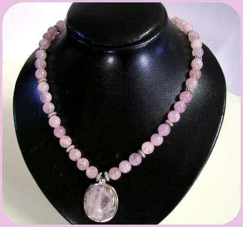 Rose Quartz Necklace  *  Heart Chakra stone