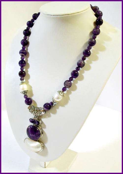 Amethyst Necklace - Crown Chakra