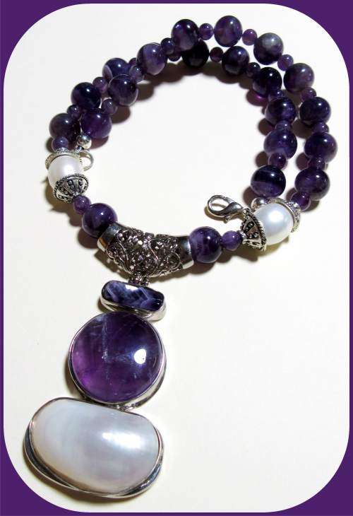 Amethyst Necklace - Crown Chakra