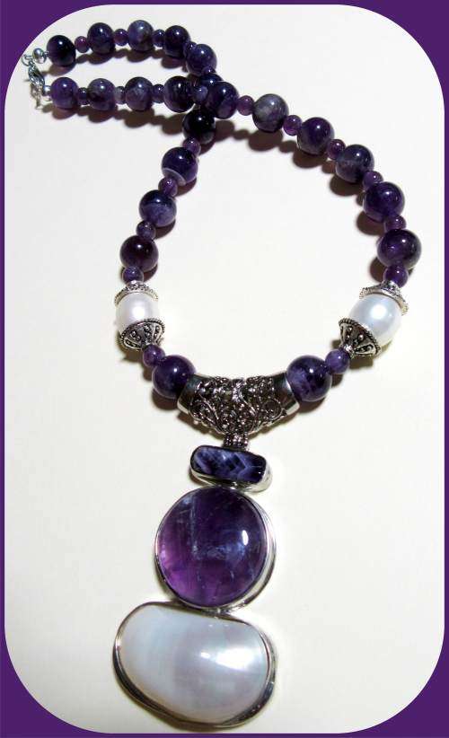 Amethyst Necklace - Crown Chakra
