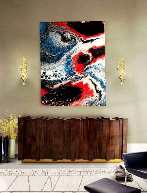 Acrylic Pour Painting  -  Dramatic Action