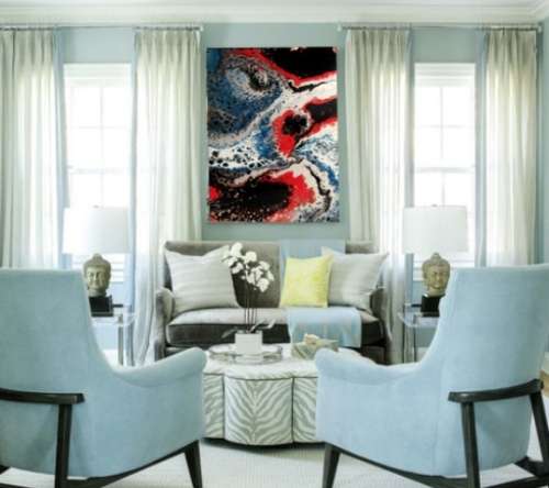 Acrylic Pour Painting  -  Dramatic Action