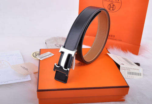Brand new HERMES 32 mm reversible Togo Calf Skin strap & 5382 palladium plated  buckle BELT